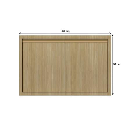 บานใต้เตาเรียบ JUPITER SILKY WOODS 87x57 ซม. สีน้ำตาล_3