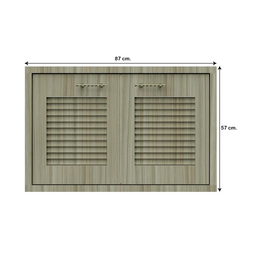 บานใต้เตาเกล็ดเต็ม JUPITER GLORY TEAK 87x57 ซม. สีน้ำตาล