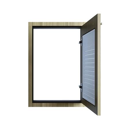 บานซิงค์เดี่ยวเกล็ดเต็ม JUPITER GLORY TEAK 47x67 ซม. สีน้ำตาล_1