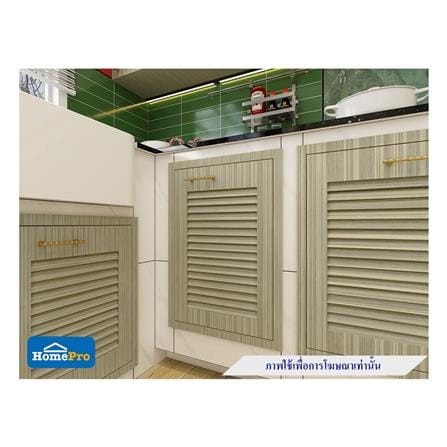 บานซิงค์เดี่ยวเกล็ดเต็ม JUPITER GLORY TEAK 47x67 ซม. สีน้ำตาล_2