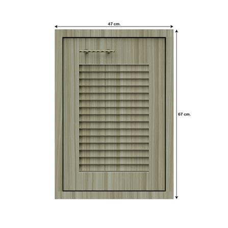 บานซิงค์เดี่ยวเกล็ดเต็ม JUPITER GLORY TEAK 47x67 ซม. สีน้ำตาล_3
