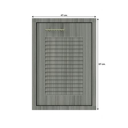 บานซิงค์เดี่ยวเกล็ดเต็ม JUPITER GLORY LIGHT 47x67 ซม. สีเทา_3