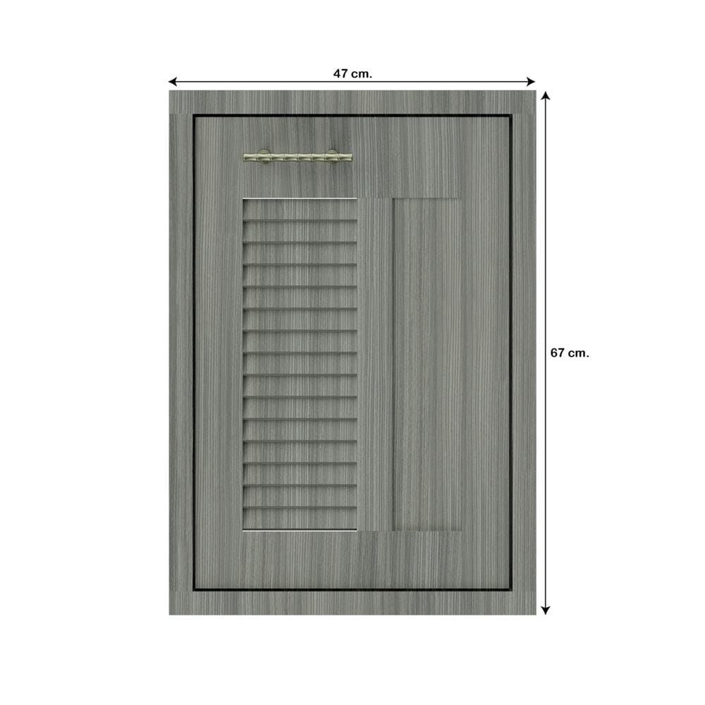 บานซิงค์เดี่ยวเกล็ดผสม JUPITER GLORY LIGHT 47x67 ซม. สีเทา