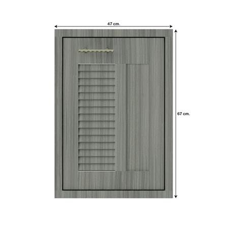 บานซิงค์เดี่ยวเกล็ดผสม JUPITER GLORY LIGHT 47x67 ซม. สีเทา_3