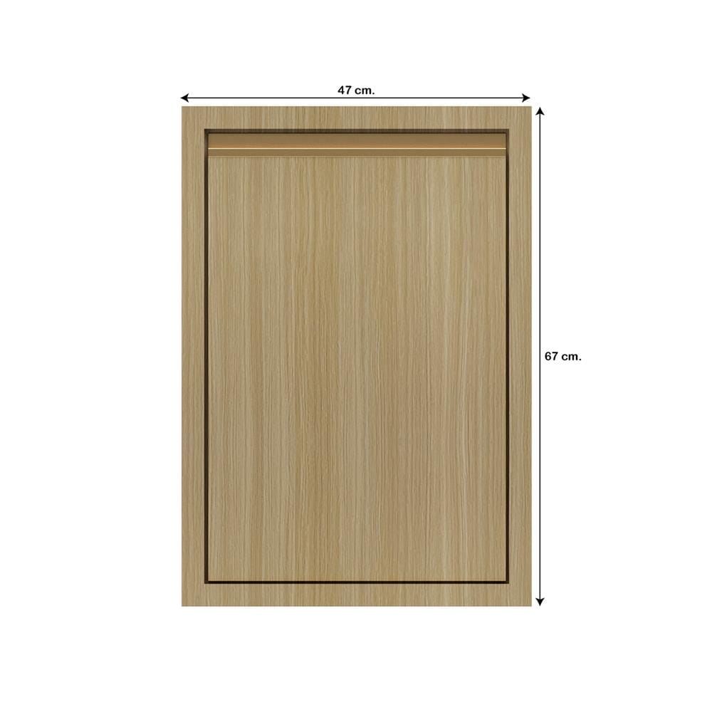 บานซิงค์เดี่ยวเรียบ JUPITER SILKY WOOD 47x67 ซม. สีน้ำตาล