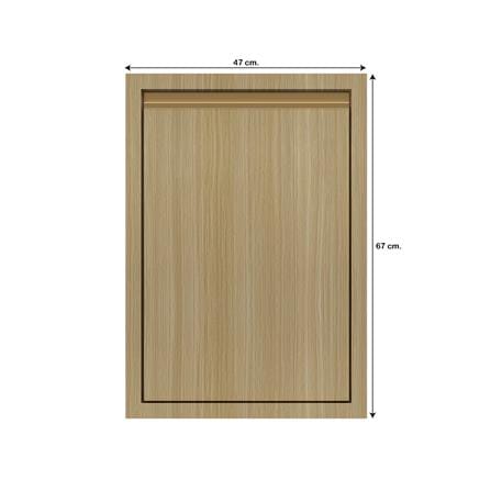บานซิงค์เดี่ยวเรียบ JUPITER SILKY WOOD 47x67 ซม. สีน้ำตาล_3