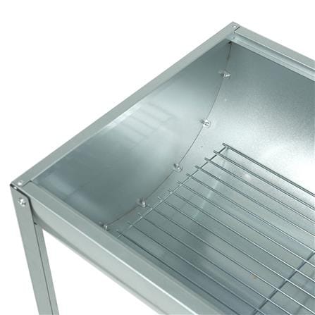 เตาถ่านบาร์บีคิว SPRING GALVANIZED 40 ลิตร สีเงิน_5