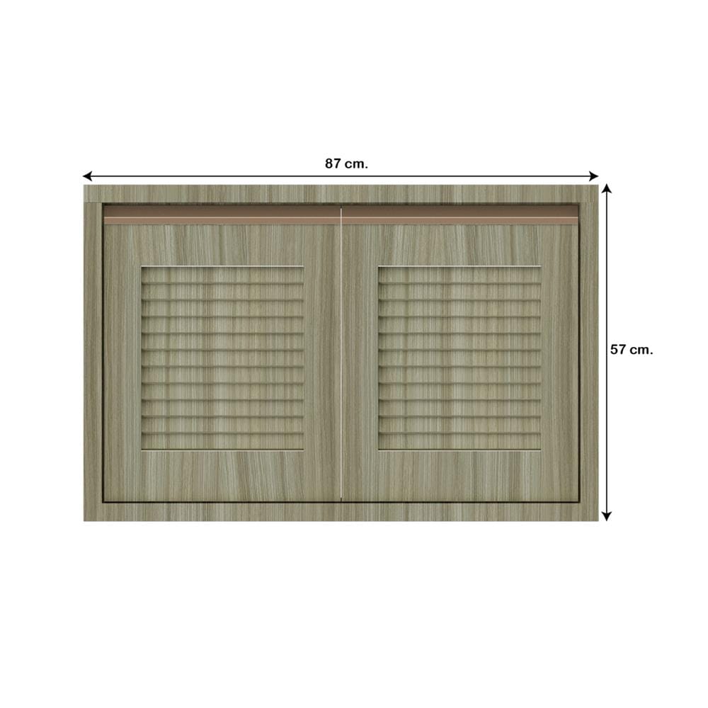 บานใต้เตาเกล็ดเต็ม JUPITER SILKY TEAK 87x57 ซม. สีน้ำตาล