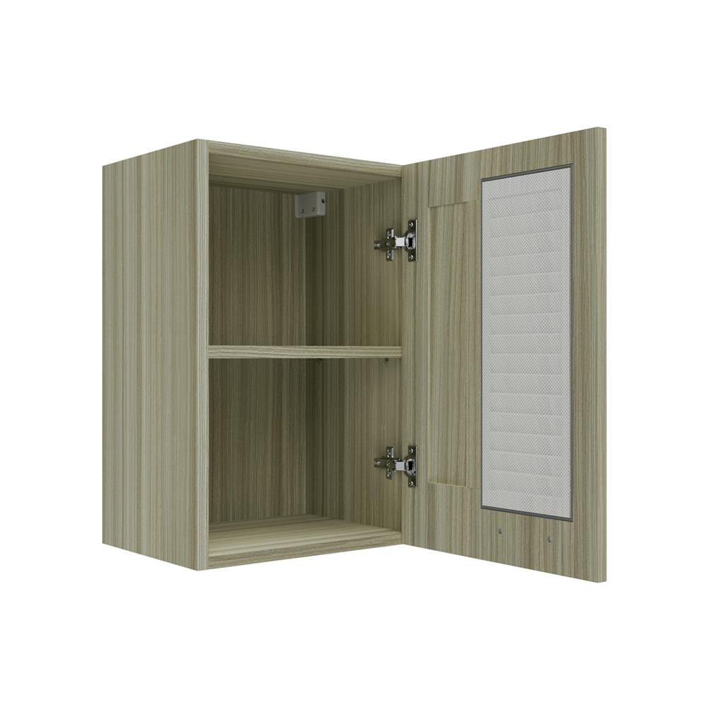 ตู้แขวนเดี่ยวเกล็ดผสม JUPITER GLORY TEAK 40x60 ซม. สีน้ำตาล
