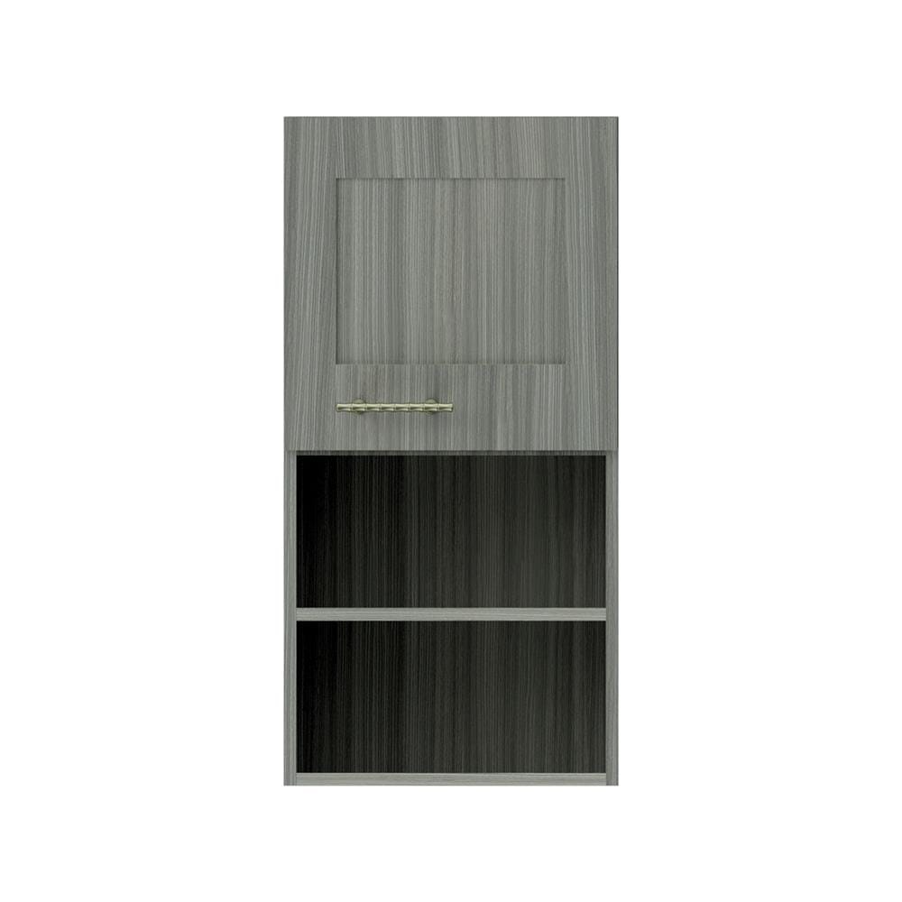 ตู้แขวนเดี่ยวบานเรียบพร้อมชั้น JUPITER GLORY LIGHT 40x80 ซม. สีเทา