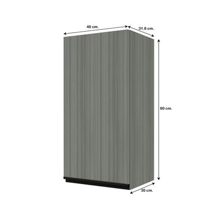 ตู้แขวนเดี่ยว JUPITER SILKY LIGHT 40x80 ซม. สีเทา_4