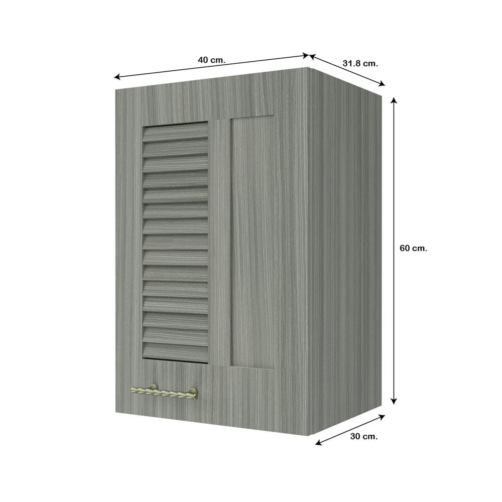 ตู้แขวนเดี่ยวเกล็ดผสม JUPITER GLORY LIGHT 40x60 ซม. สีเทา