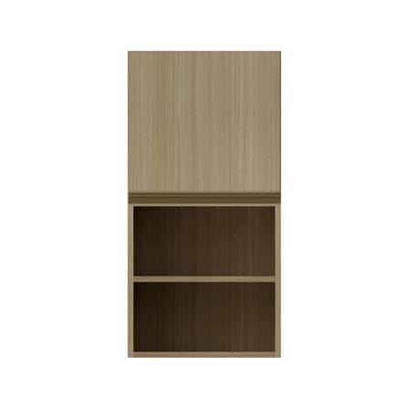 ตู้แขวนเดี่ยวบานเรียบพร้อมชั้น JUPITER SILKY WOODS 40x80 ซม. สีน้ำตาล_1