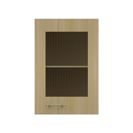 ตู้แขวนเดี่ยวบานกระจก JUPITER MINERVA 40x60 ซม. สีน้ำตาล_1