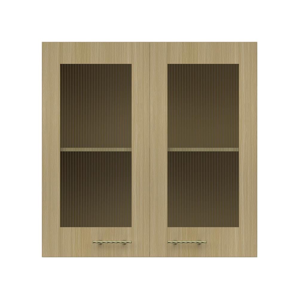 ตู้แขวนคู่บานกระจก JUPITER MINERVA 80x80 ซม. สีน้ำตาล