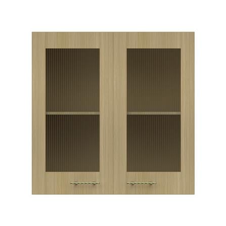ตู้แขวนคู่บานกระจก JUPITER MINERVA 80x80 ซม. สีน้ำตาล_1
