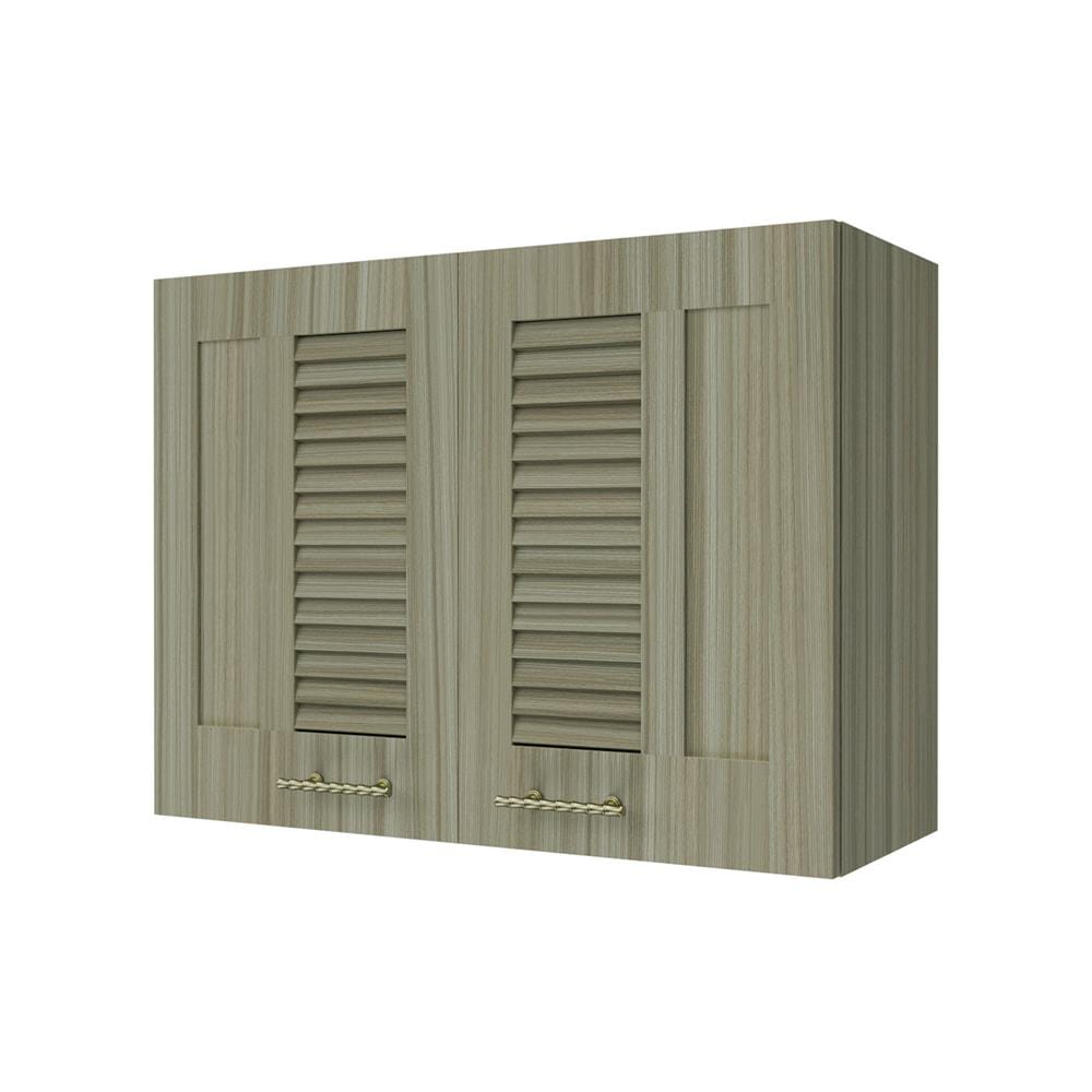 ตู้แขวนคู่เกล็ดผสม JUPITER GLORY TEAK 80x60 ซม. สีน้ำตาล