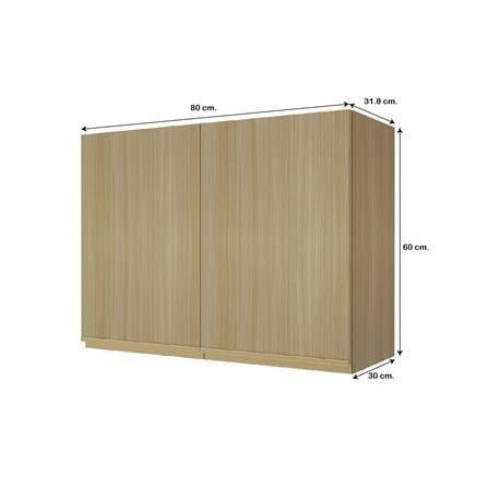 ตู้แขวนคู่ JUPITER SILKY WOODS 80x60 ซม. สีน้ำตาล_4