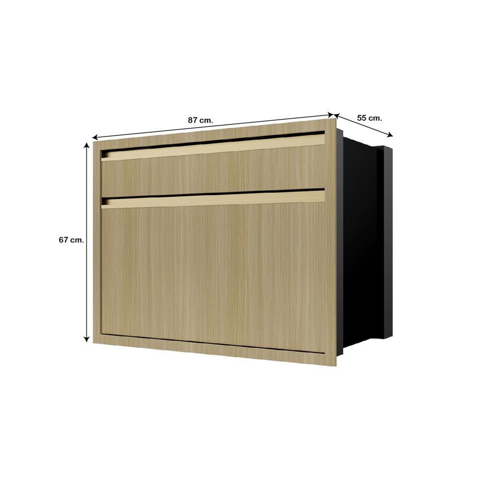 ตู้ลิ้นชัก 2 ชั้น JUPITER SILKY WOODS 87x67 ซม. สีน้ำตาล