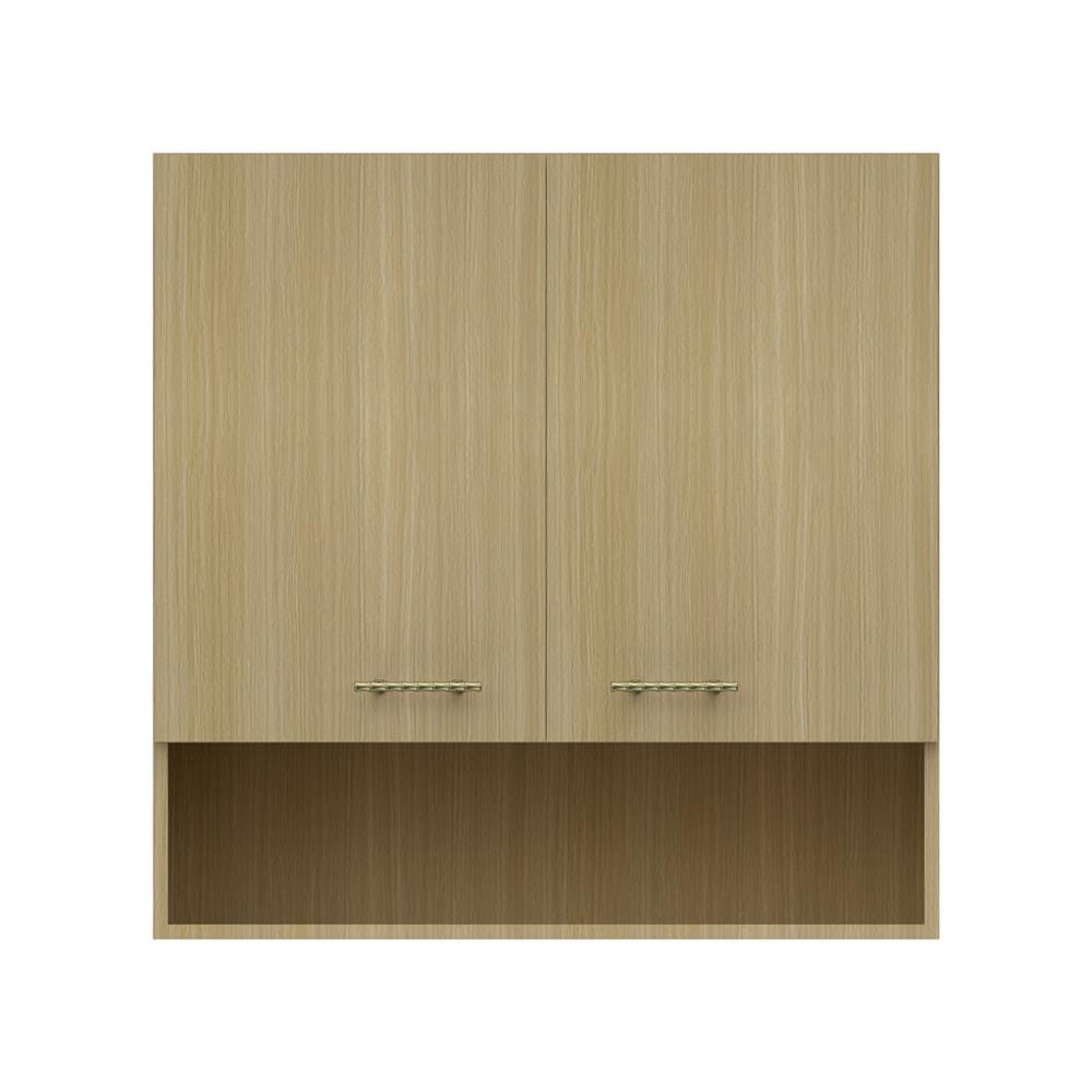 ตู้แขวนคู่บานทึบพร้อมชั้นโล่ง JUPITER MINERVA 80x80 ซม. สีน้ำตาล