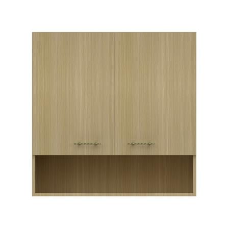 ตู้แขวนคู่บานทึบพร้อมชั้นโล่ง JUPITER MINERVA 80x80 ซม. สีน้ำตาล_1