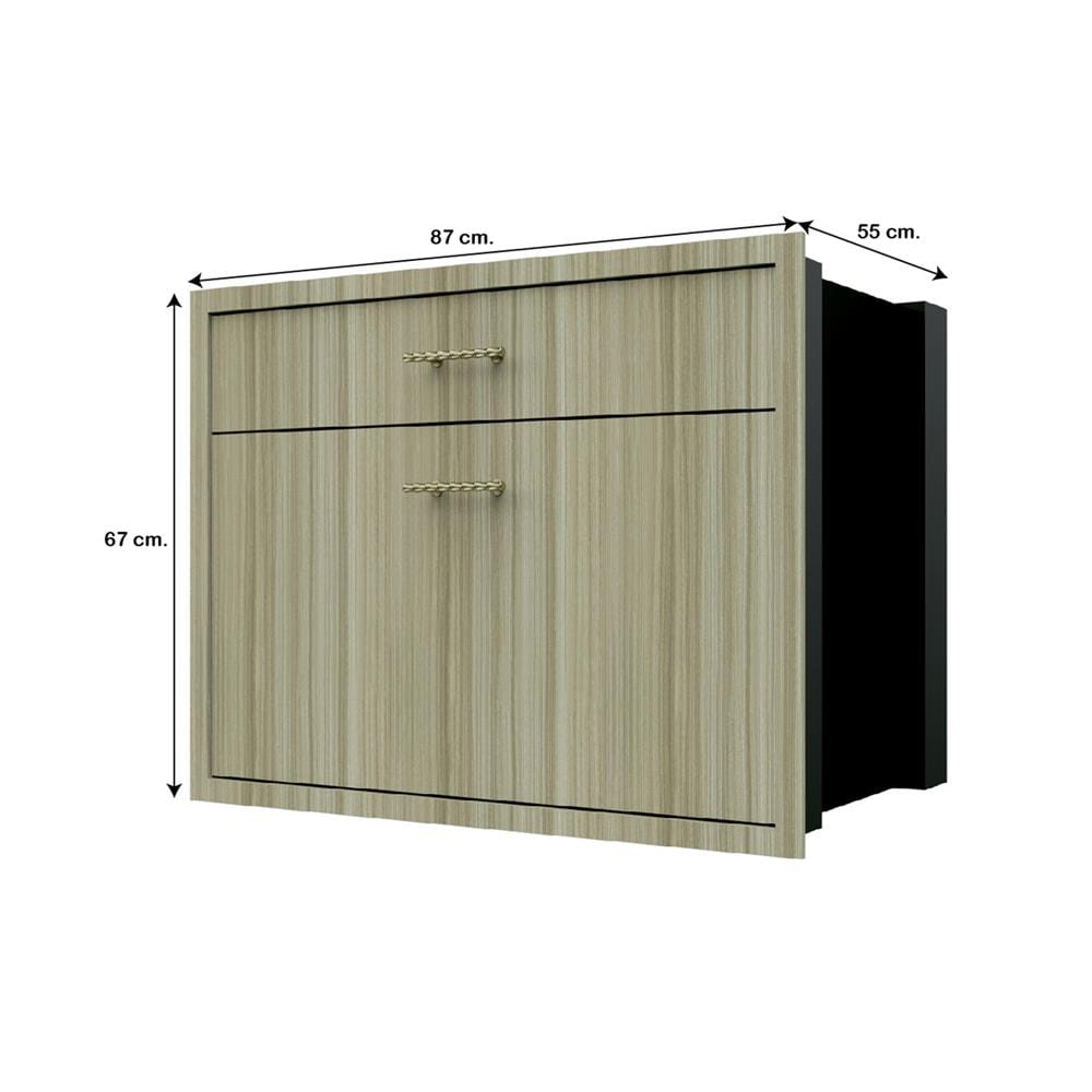 ตู้ลิ้นชัก 2 ชั้น JUPITER GLORY TEAK 87x67 ซม. สีน้ำตาล