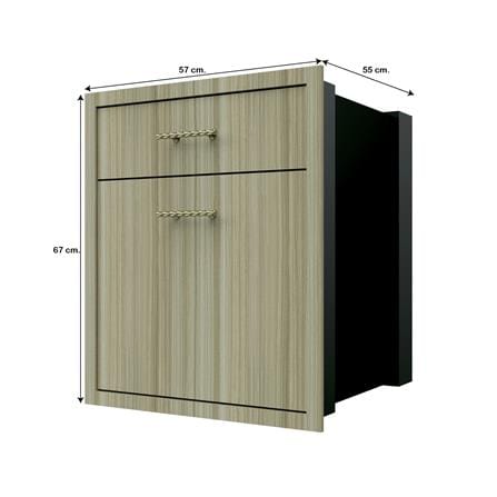 ตู้ลิ้นชัก 2 ชั้น JUPITER GLORY TEAK 57x67 ซม. สีน้ำตาล_3