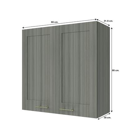ตู้แขวนคู่ JUPITER GLORY LIGHT 80x80 ซม. สีเทา_4