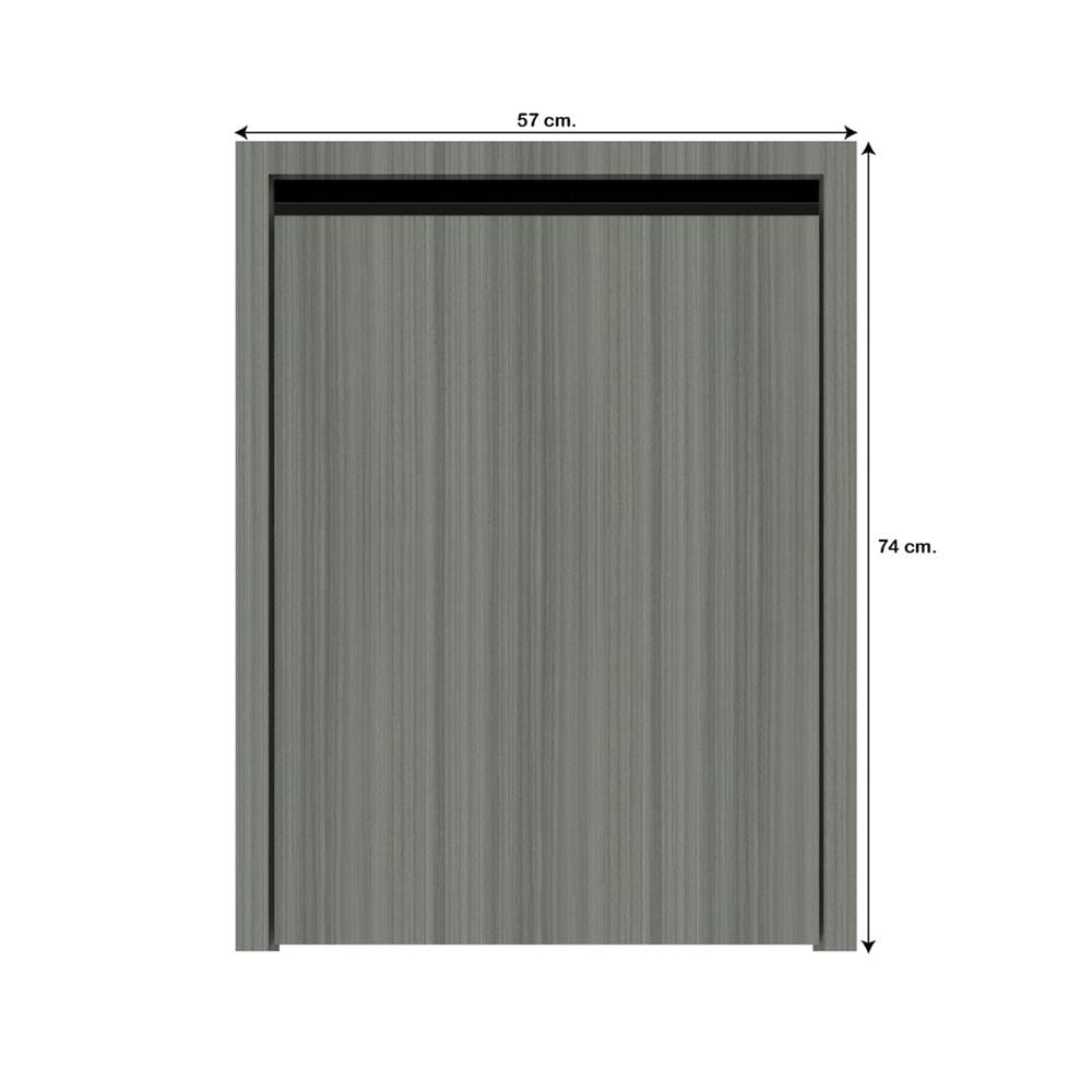 บานถังแก๊สเรียบ JUPITER 57x74 ซม. สี SILKY LIGHT