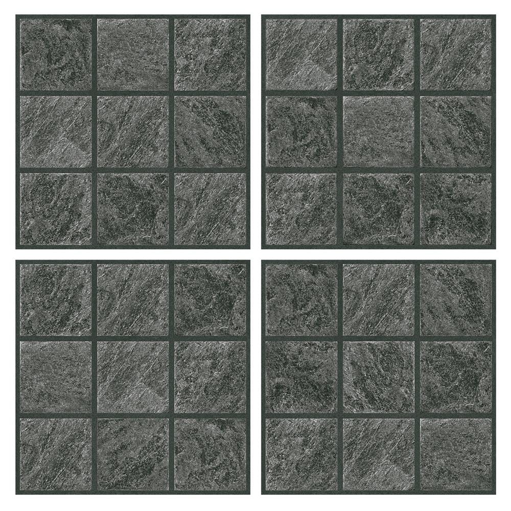 กระเบื้องพื้นพอร์ซเลน  40x40 ซม. TARA อาร์ทูร่า เทาเข้ม A 0.96 ตร.ม.