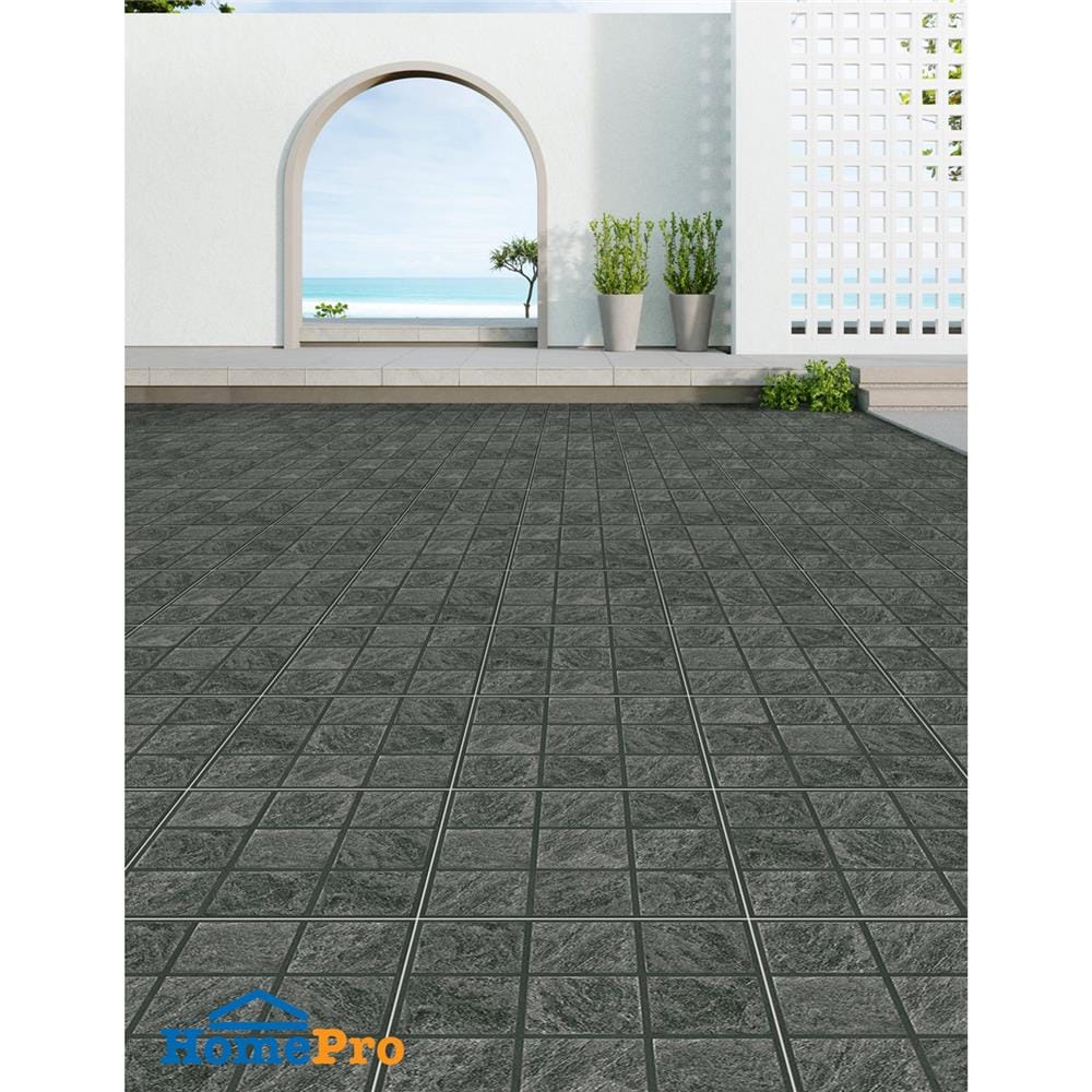 กระเบื้องพื้นพอร์ซเลน  40x40 ซม. TARA อาร์ทูร่า เทาเข้ม A 0.96 ตร.ม.