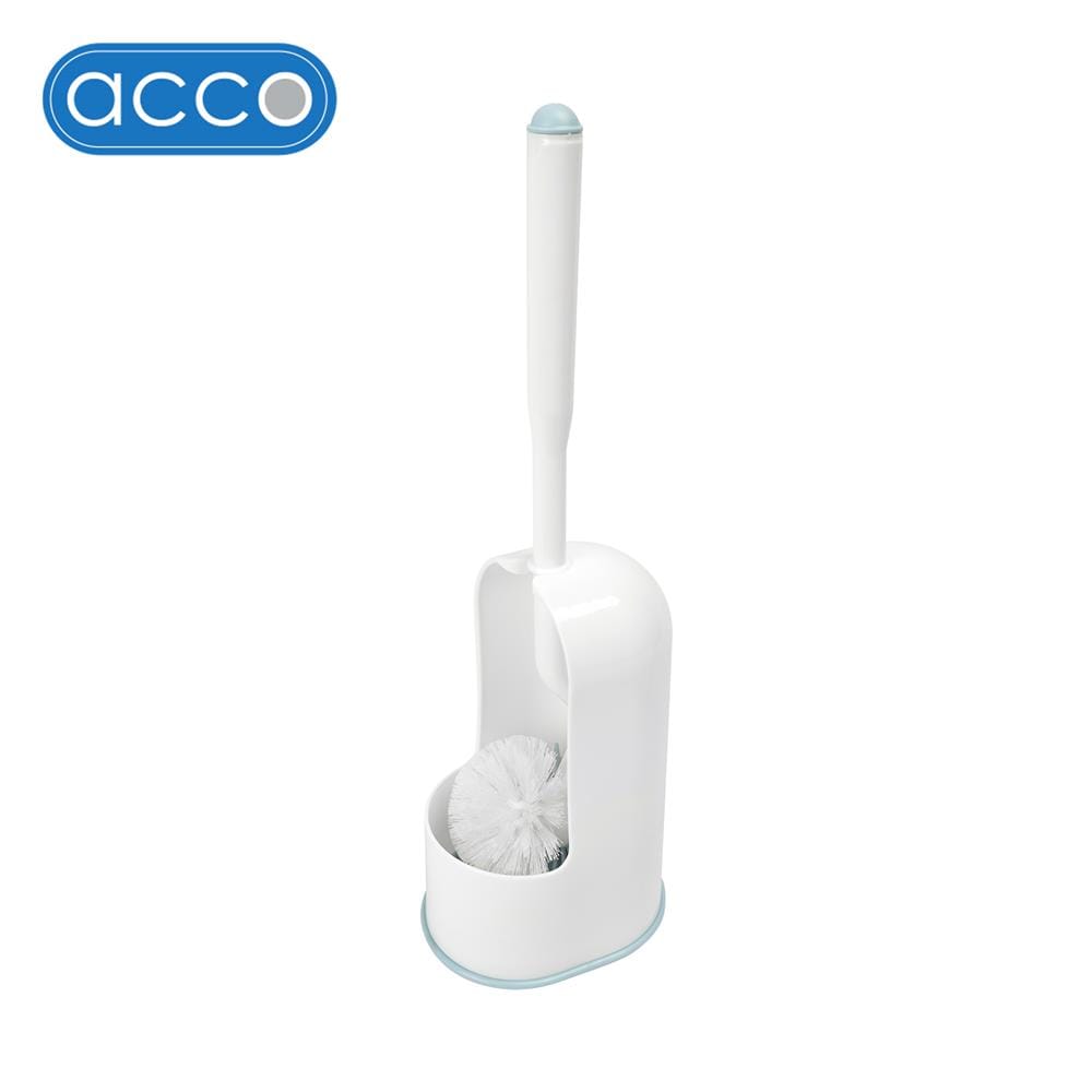 ชุดแปรงล้างสุขภัณฑ์พร้อมฐาน 2 IN 1 ACCO CORDY สีขาว/ฟ้า_1