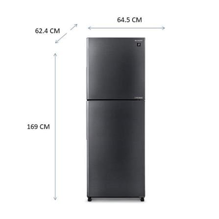 ตู้เย็น 2 ประตู SHARP SJ-XP300TP-DK 10.6 คิว สีเงินเข้ม_9