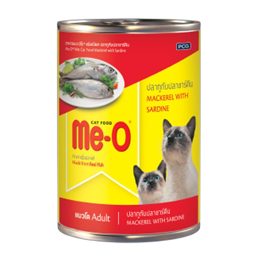 อาหารเปียกแมว MEO MACKEREL AND SARDINE 400 ก.