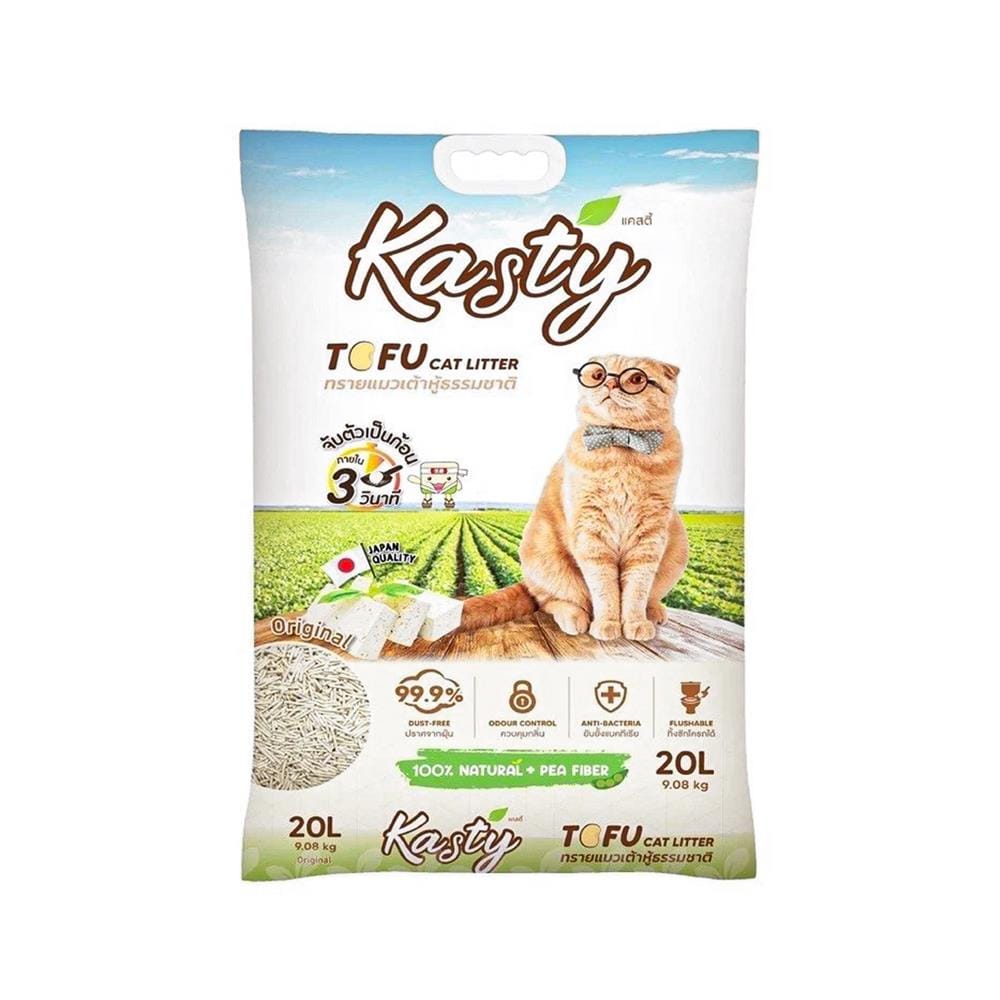 ทรายแมวเต้าหู้ KASTY TOFU CAT LITTER CLASSIC 20 ลิตร