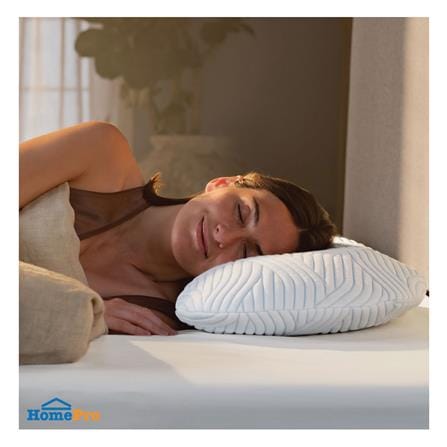 หมอนสุขภาพ เมมโมรี่โฟม TEMPUR SONATA PILLOW WITH SMARTCOOL ไซซ์ M 61x40x11 ซม. สีขาว_5