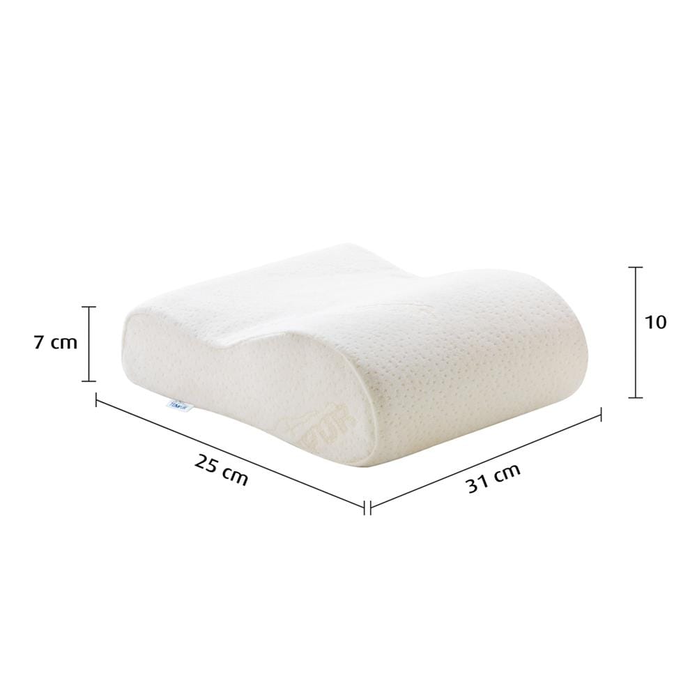 หมอนสุขภาพ เมมโมรี่โฟม TEMPUR ORIGINAL TRAVEL PILLOW 25x31x10 ซม. สีขาว
