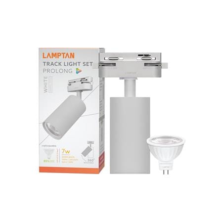 แทรคไลท์ LED LAMPTAN TRACK PROLONG SET 7 วัตต์ WARM WHITE สีขาว_4