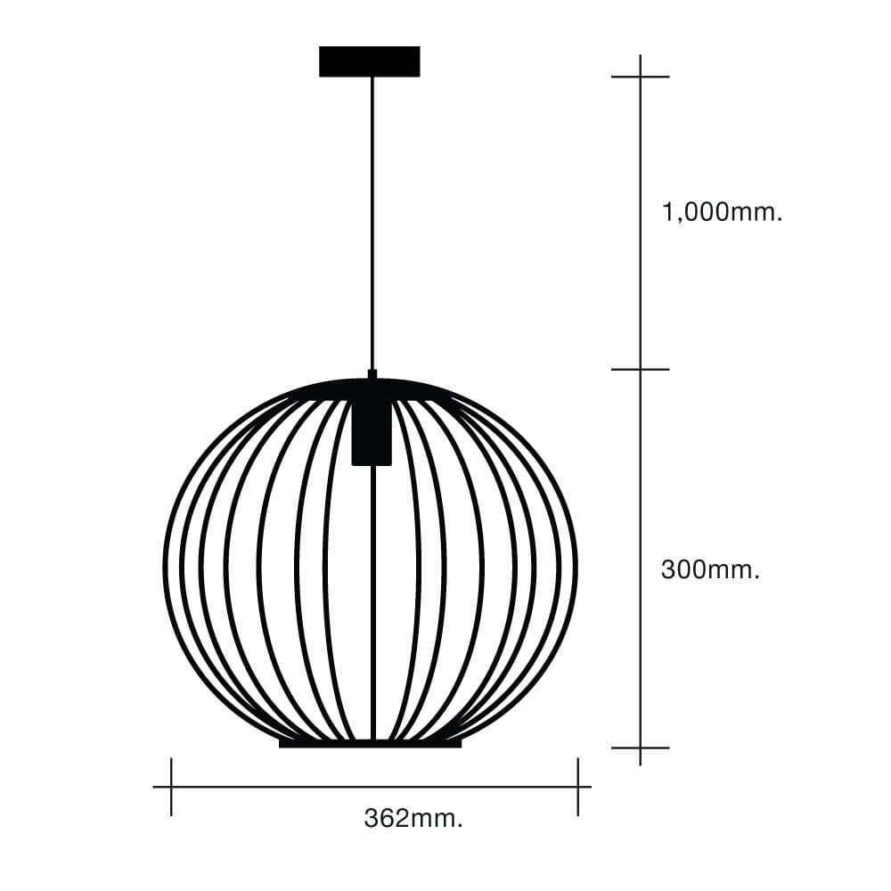 ไฟช่อ HI-TEK HFDKT00001 สีน้ำตาล 1 หัว