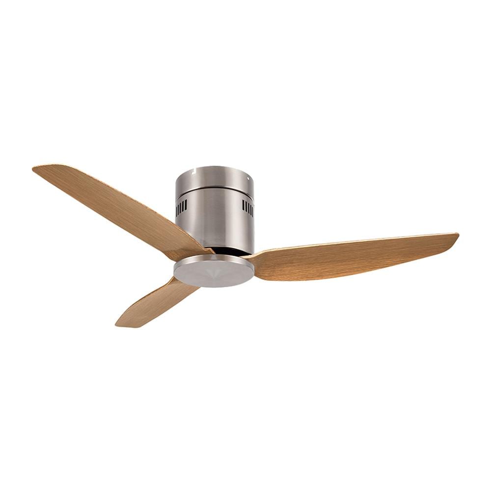พัดลมไม่มีโคมไฟ CARINI CN-43F 46 นิ้ว สีน้ำตาล/เงิน