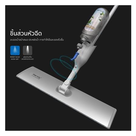 ไม้ม็อบสเปรย์ 2IN1 RANDY M3 19 นิ้ว สีขาว/เทา_6