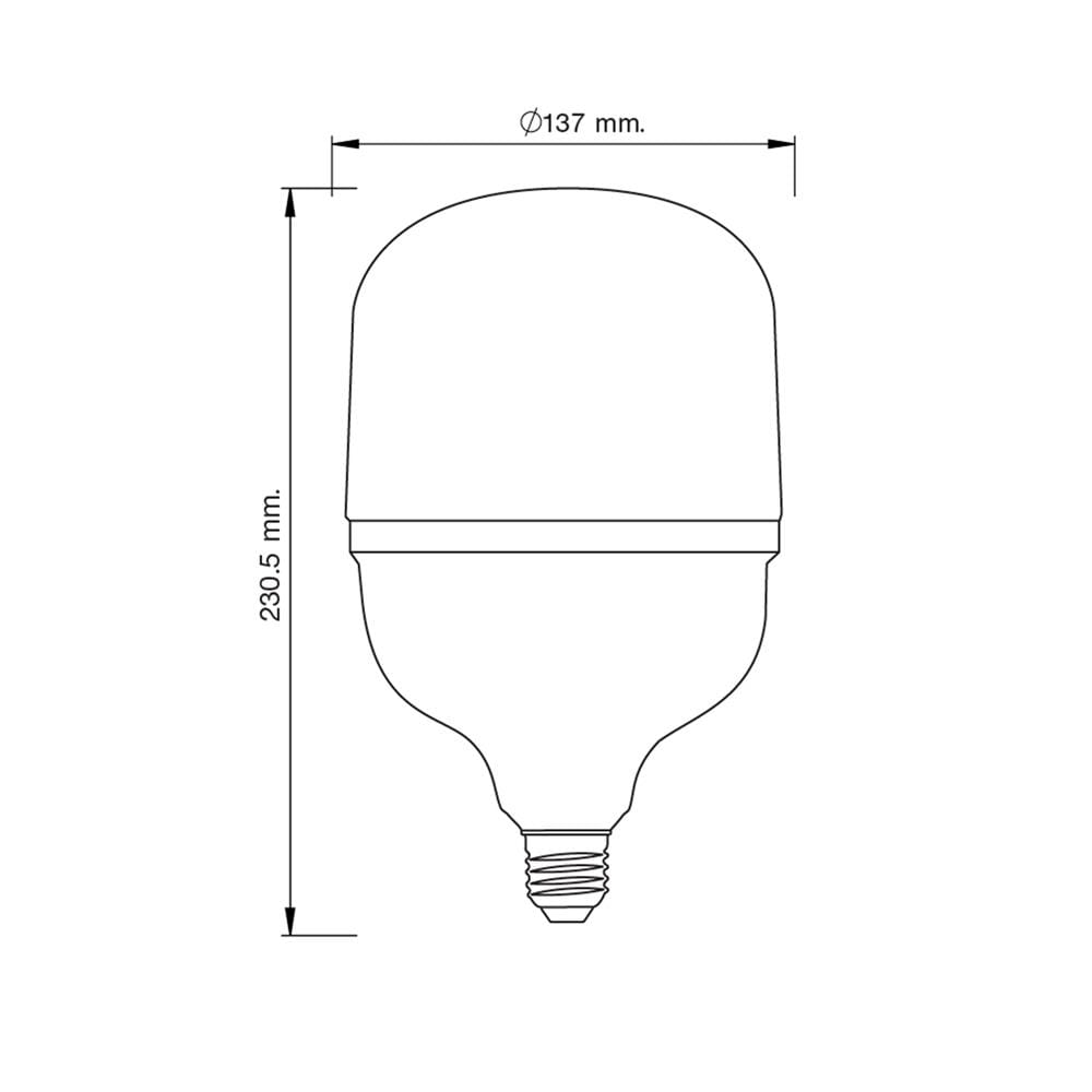 หลอด LED LEKISE T100 SMOOTH 50 วัตต์ DAYLIGHT E27