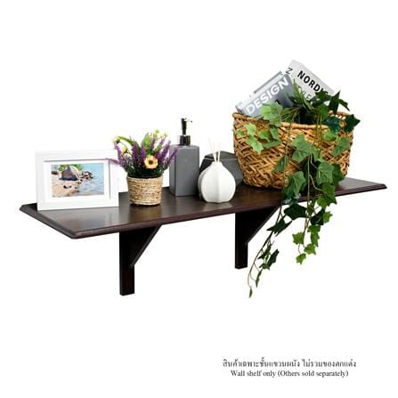 ชั้นแขวนผนัง FASTTECT WS3090+LS2240-WALNUT 90 ซม. สีวอลนัท