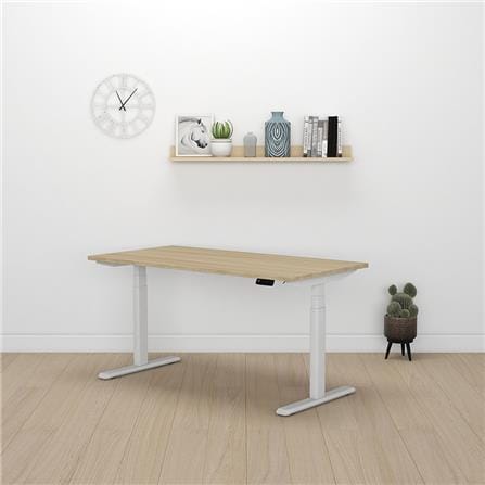 โต๊ะปรับระดับไฟฟ้า WORKSCAPE WDH-00010 150 ซม. สีลาเต้/ขาว_3