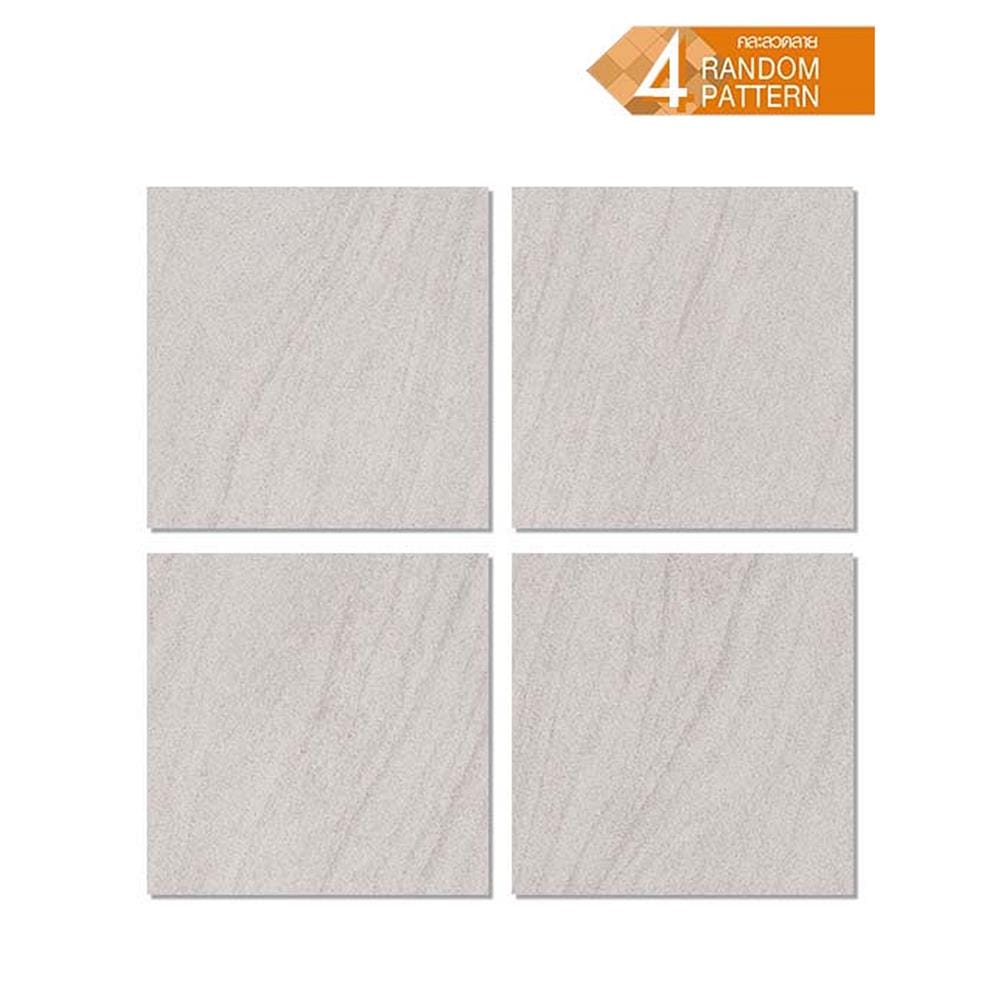กระเบื้องพื้นพอร์ซเลน  40x40 ซม. CERGRES ดามาร่า เทาอ่อน A 0.96 ตร.ม.