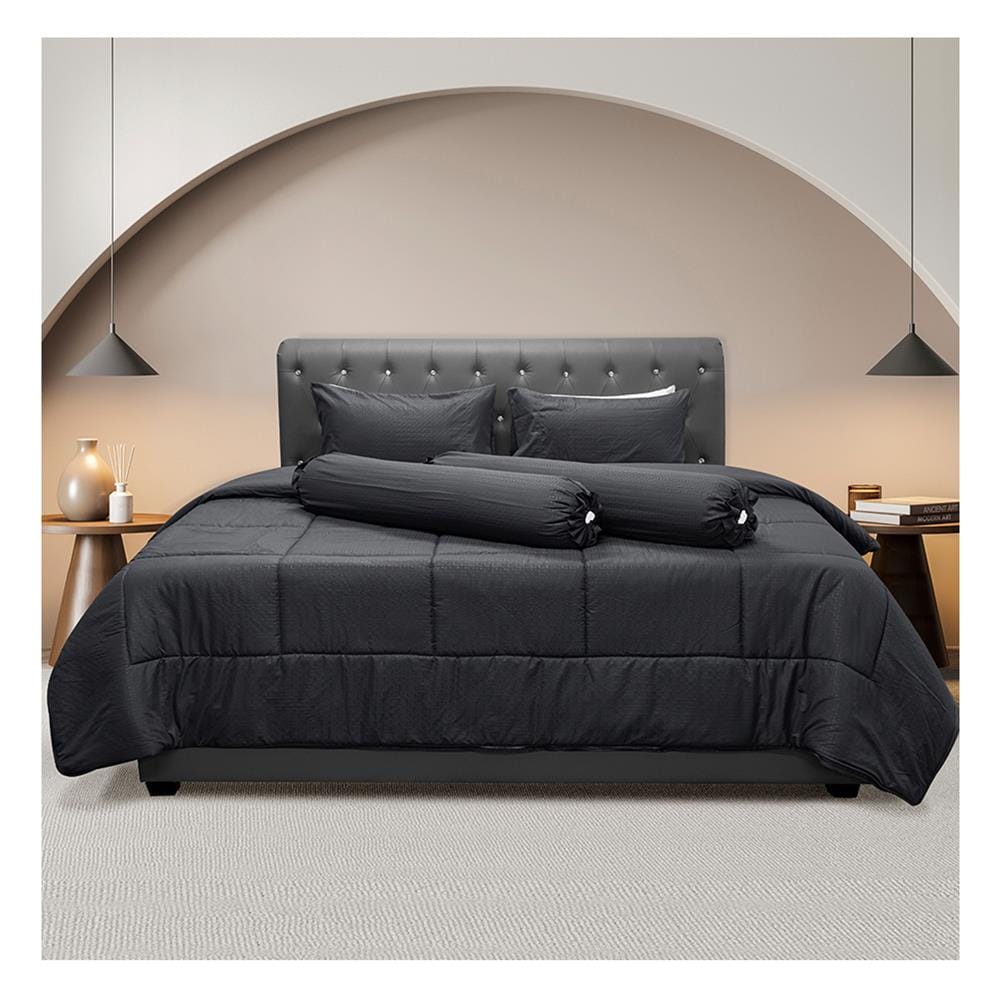 ชุดผ้าปูที่นอน 6 ฟุต 6 ชิ้น PICASSO CLASSIC STYLE สี FIRA DARKGREY