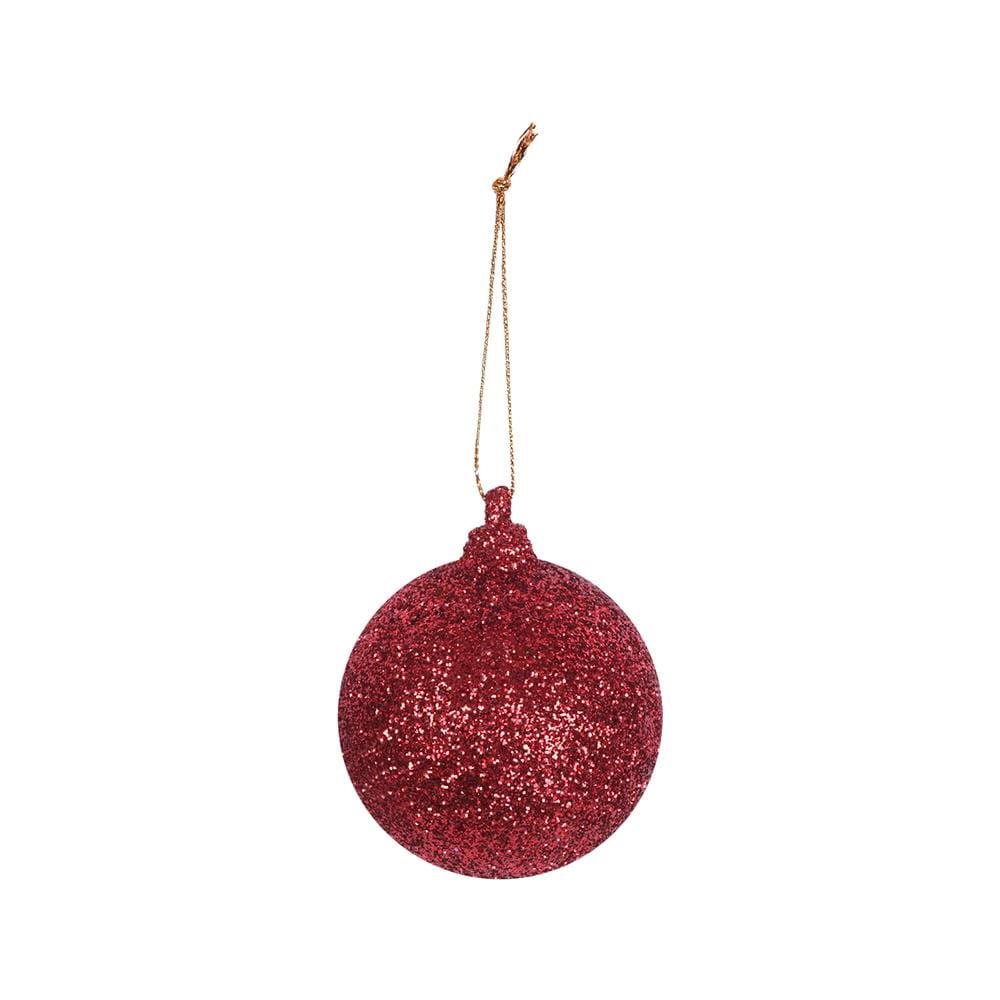 ชุดบอลตกแต่ง SIAMXMAS 6 ซม. สีแดง (แพ็ก 6 ชิ้น)