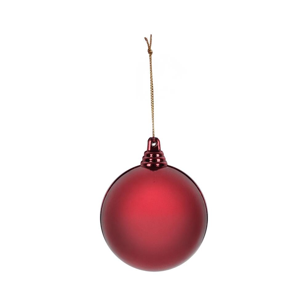 ชุดบอลตกแต่ง SIAMXMAS 6 ซม. สีแดง (แพ็ก 6 ชิ้น)