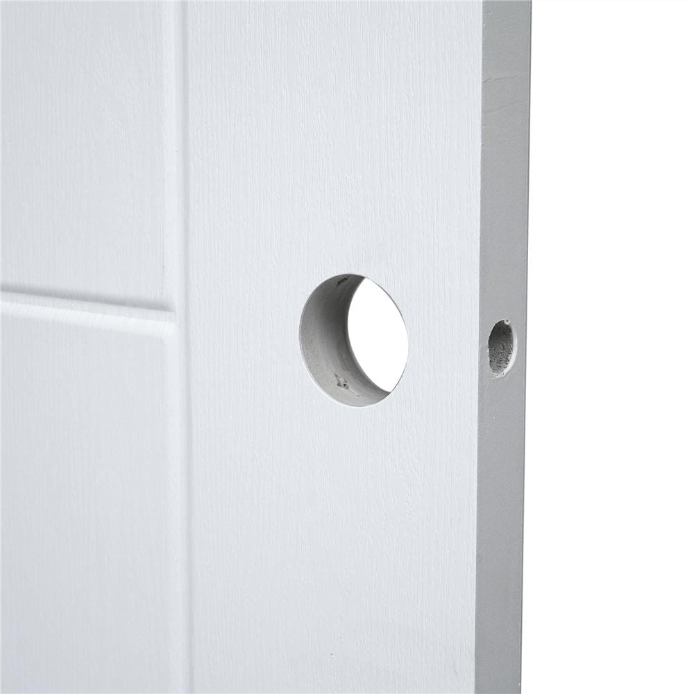ประตูห้องน้ำ UPVC AZLE PSW22 เกล็ดล่าง 70X200 ซม. สีขาว เจาะลูกบิด