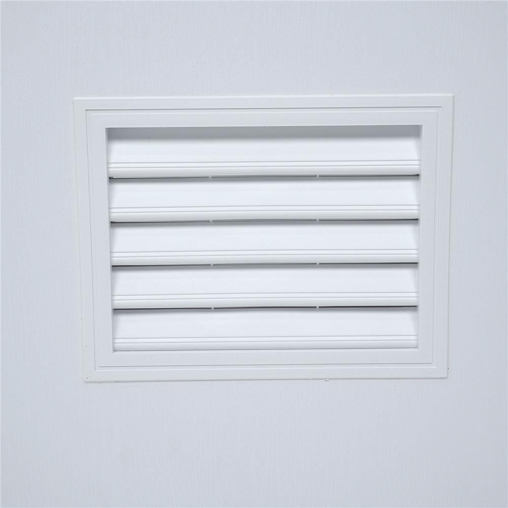 ประตูห้องน้ำ UPVC AZLE PSW22 เกล็ดล่าง 70X200 ซม. สีขาว เจาะลูกบิด